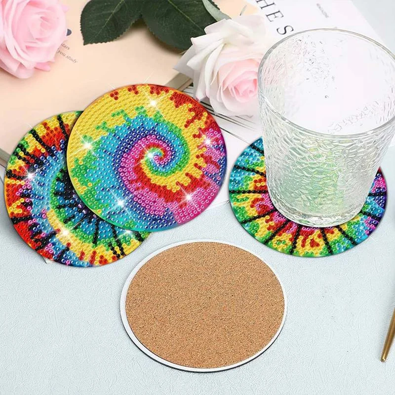 5D Diamond Painting Untersetzer Spirale