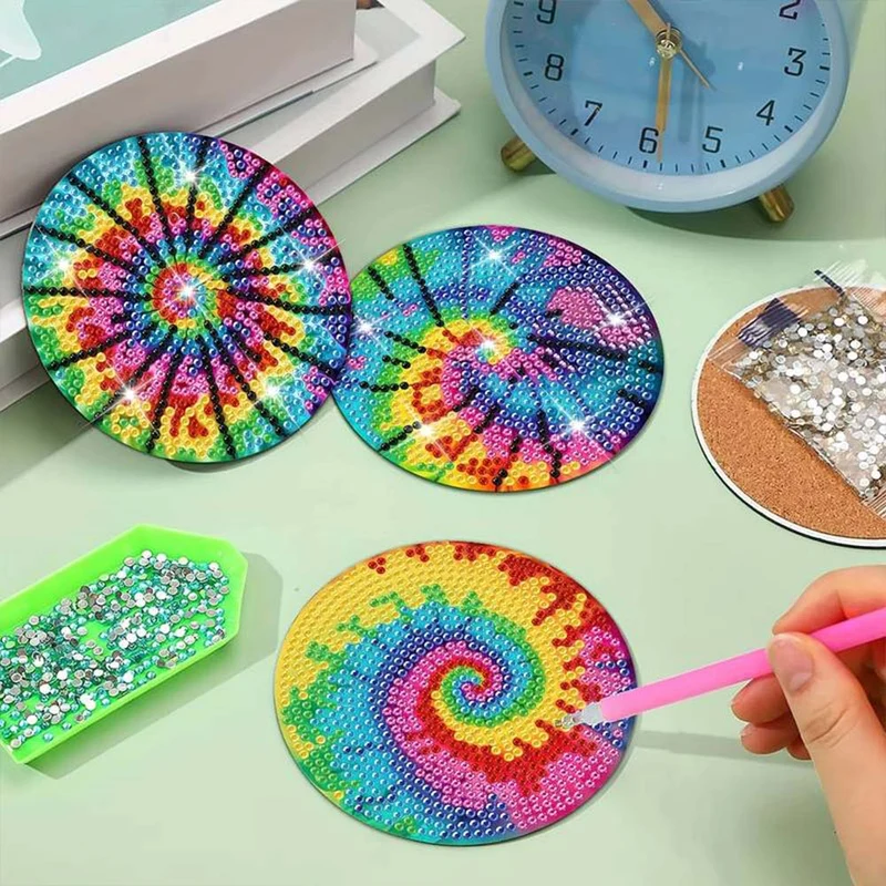 5D Diamond Painting Untersetzer Spirale