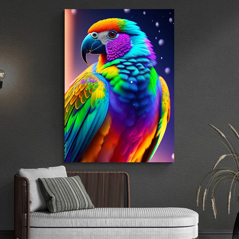 5D Diamond Painting – Colorful Parrot