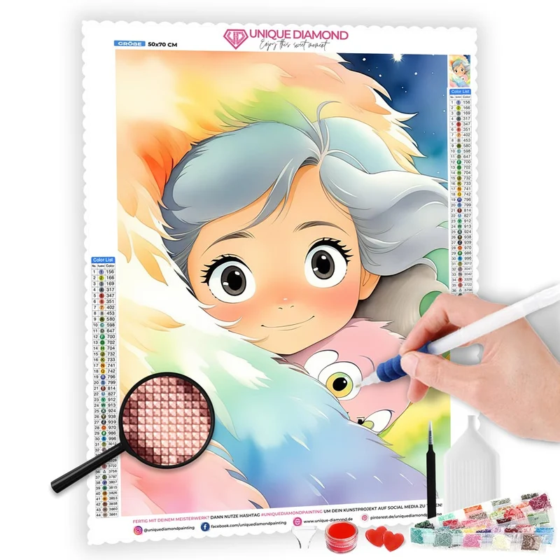 5D Diamond Painting – Flauschige Umarmung