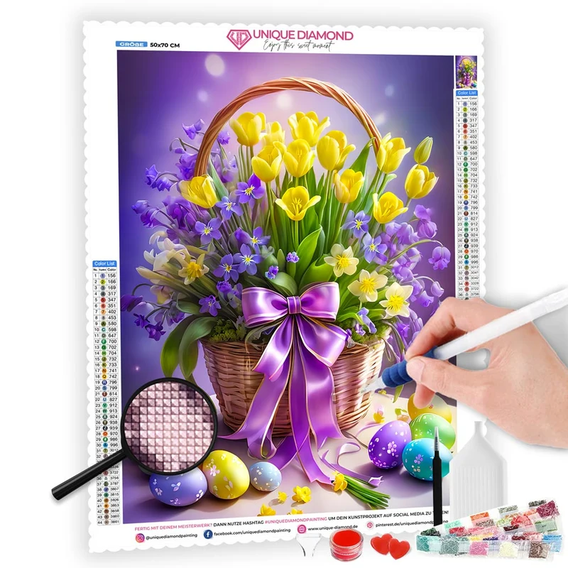 5D Diamond Painting – Osterkorb