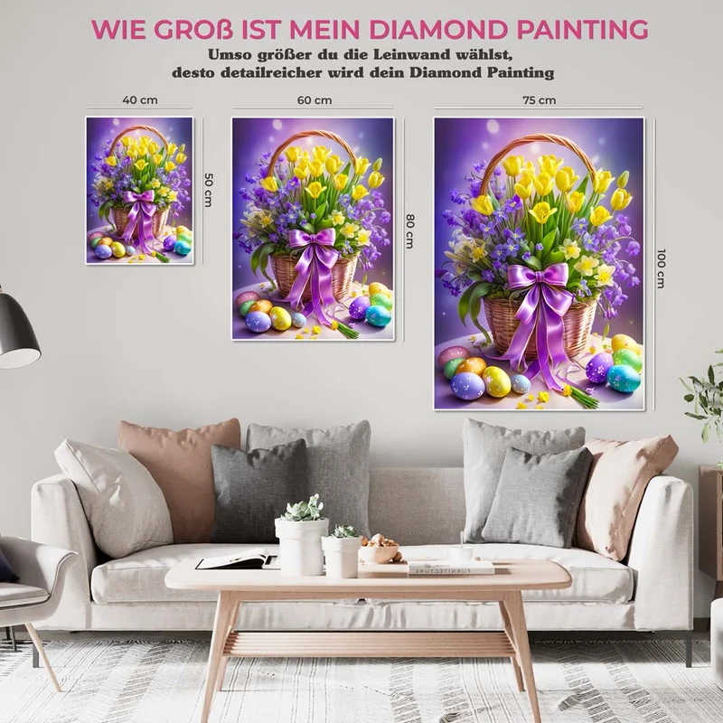 5D Diamond Painting – Osterkorb