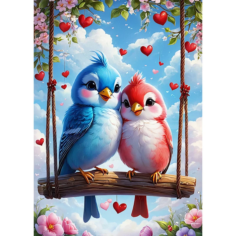 5D Diamond Painting – Vogelliebe