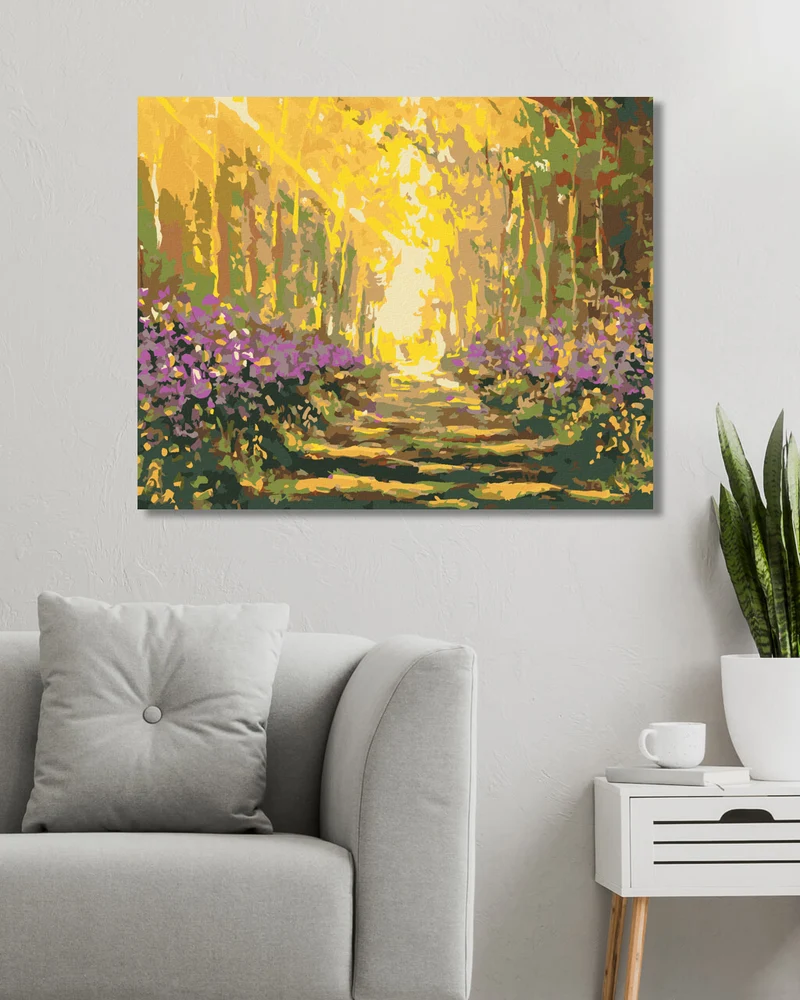 Diamond painting - SOMMERSPAZIERGANG IM WALD