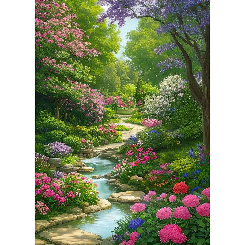 5D Diamond Painting – Blumengarten
