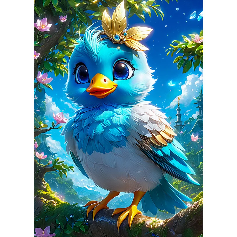 5D Diamond Painting – Blue Bird
