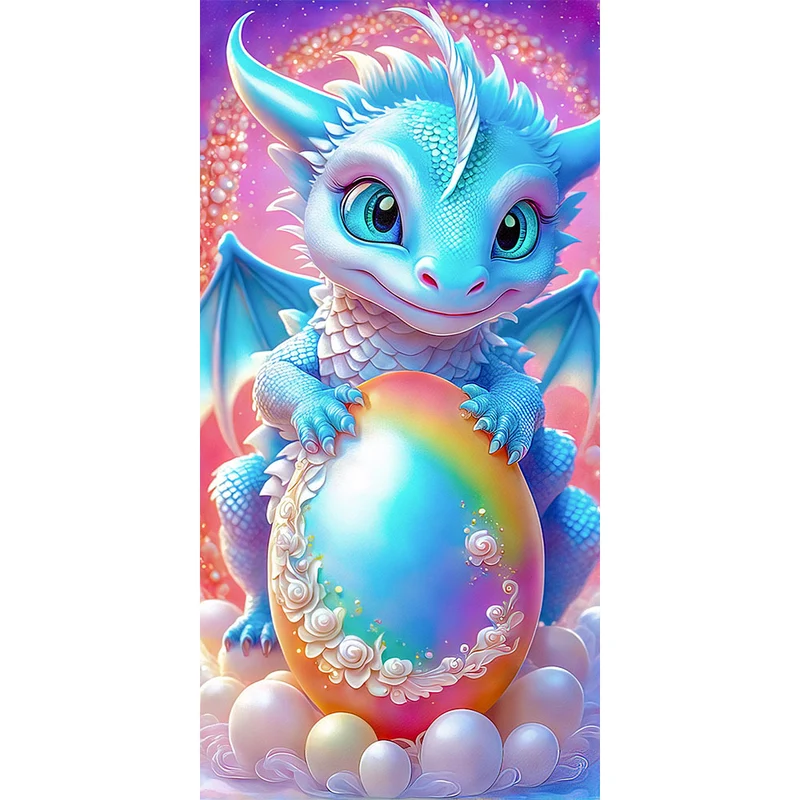 5D Diamond Painting – Easter Dragon