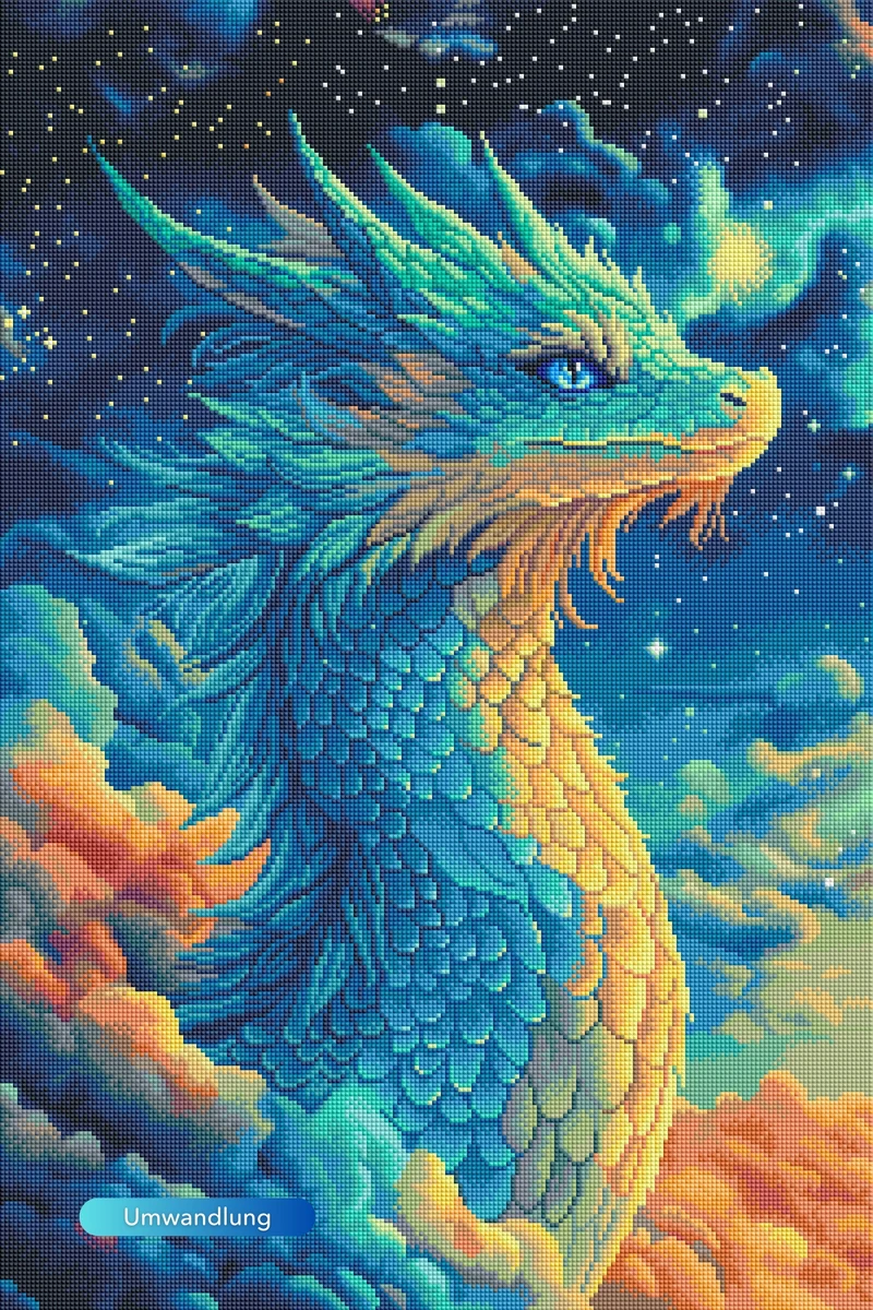 Diamond Painting Susen Pfifferling Special - Himmelsdrache Saphira