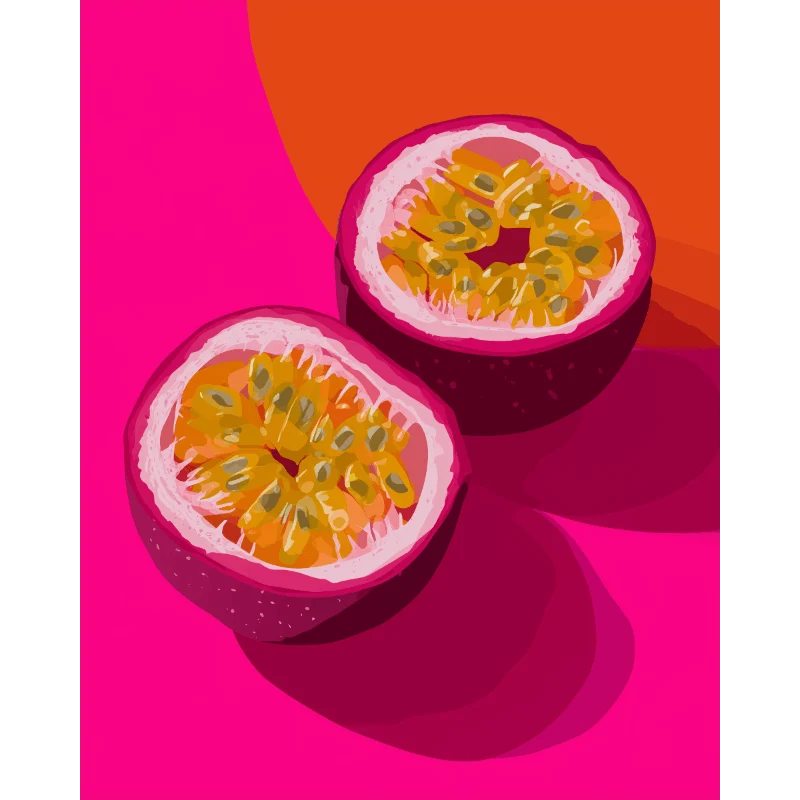 Lebendige Passionsfrucht