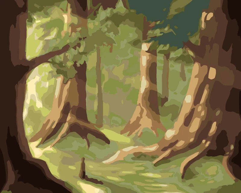 Diamond painting - SOMMERBRISE IM WALD
