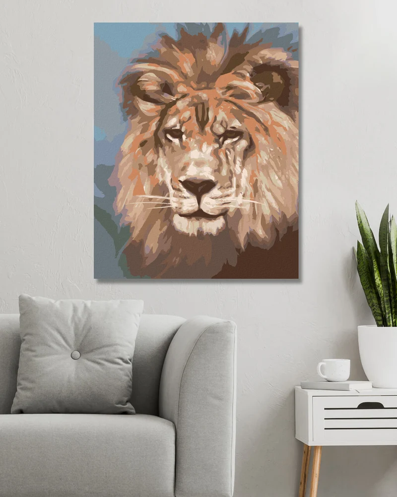 Diamond painting - LÖWE - KÖNIG DER TIERE (D. RUSTY RUST)
