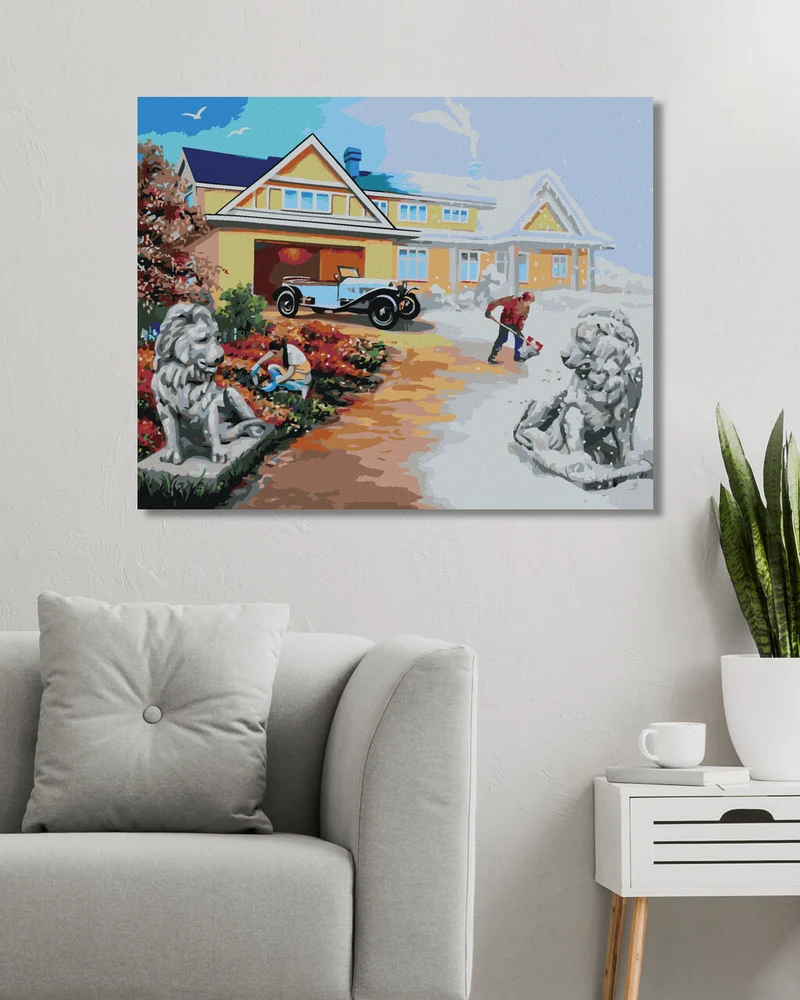 Diamond painting - SOMMER UND WINTER (D. RUSTY RUST)