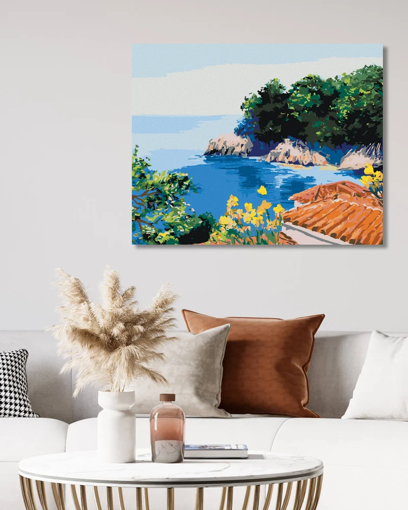 Diamond painting - SOMMERHAUS IN DER BUCHT