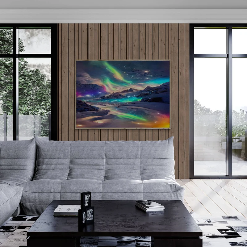 5D Diamond Painting – Aurora Landschaft