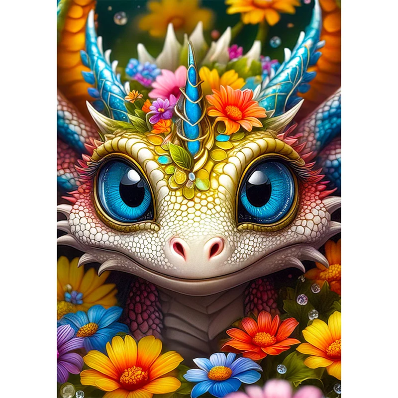 5D Diamond Painting – Dragon
