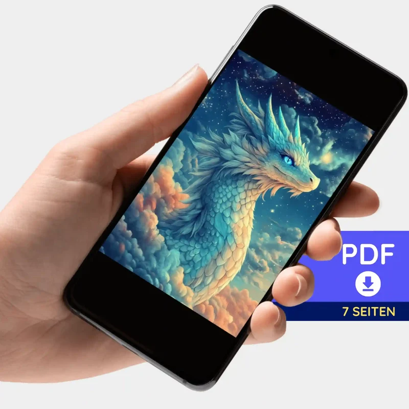 Digitale Bildmappe - Susen Pfifferling - Himmelsdrache Saphira