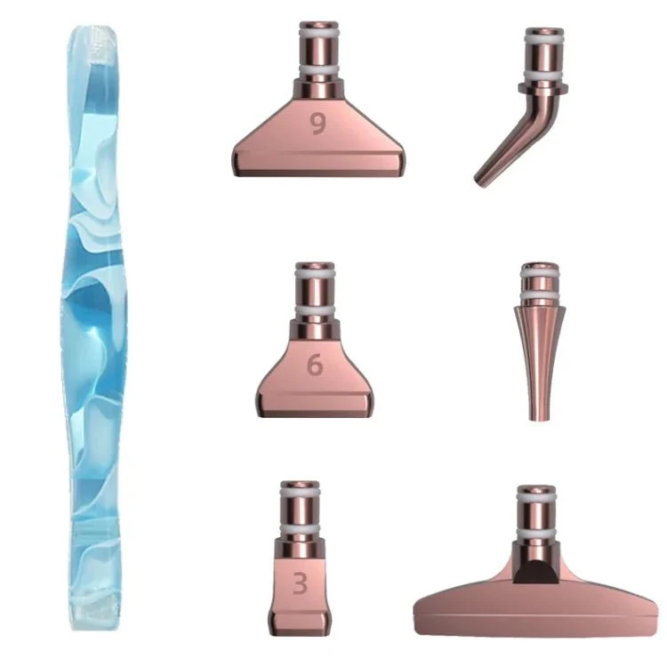 Ergonomischer Stift mit 6 Metall Aufsätzen - Diamond Painting