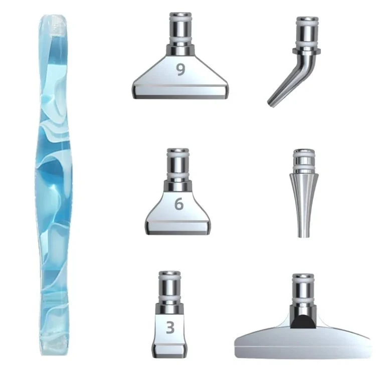 Ergonomischer Stift mit 6 Metall Aufsätzen - Diamond Painting