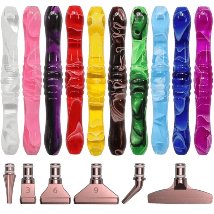 Ergonomischer Stift mit 6 Aufsätzen - Diamond Painting