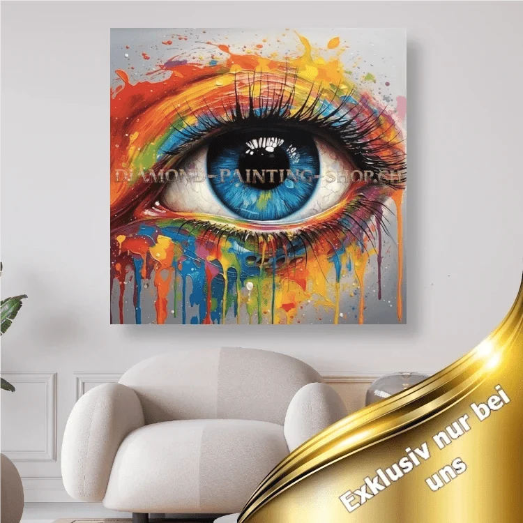 Das Regenbogenauge - 5D DIY Diamond Painting