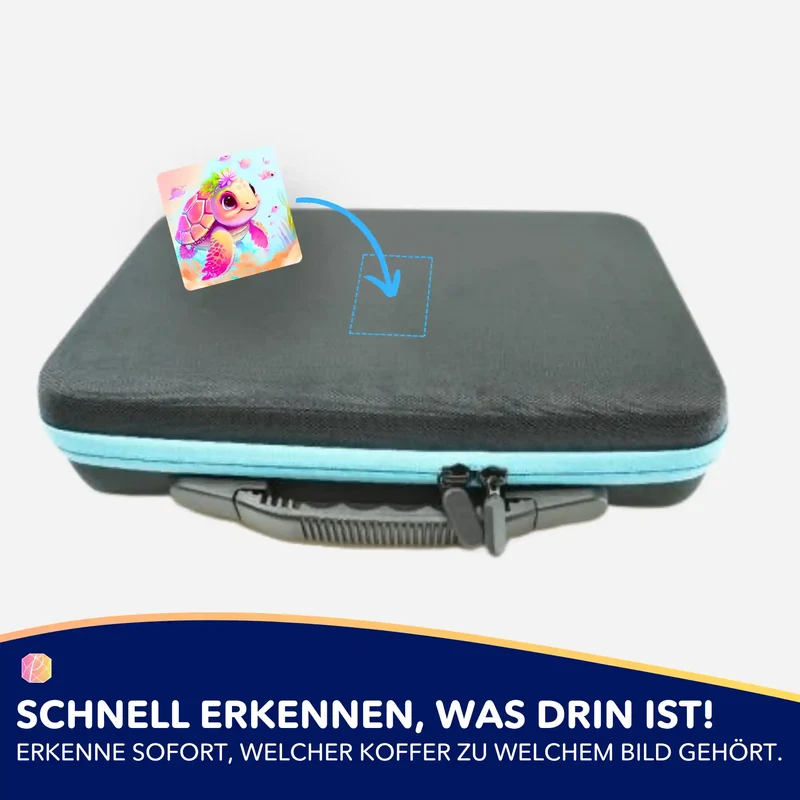 Aufkleber 5er-Set - Schildkrötenmädchen Trudi