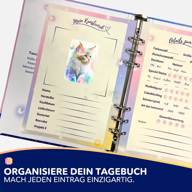 Aufkleber 5er-Set - Zartes Kätzchen