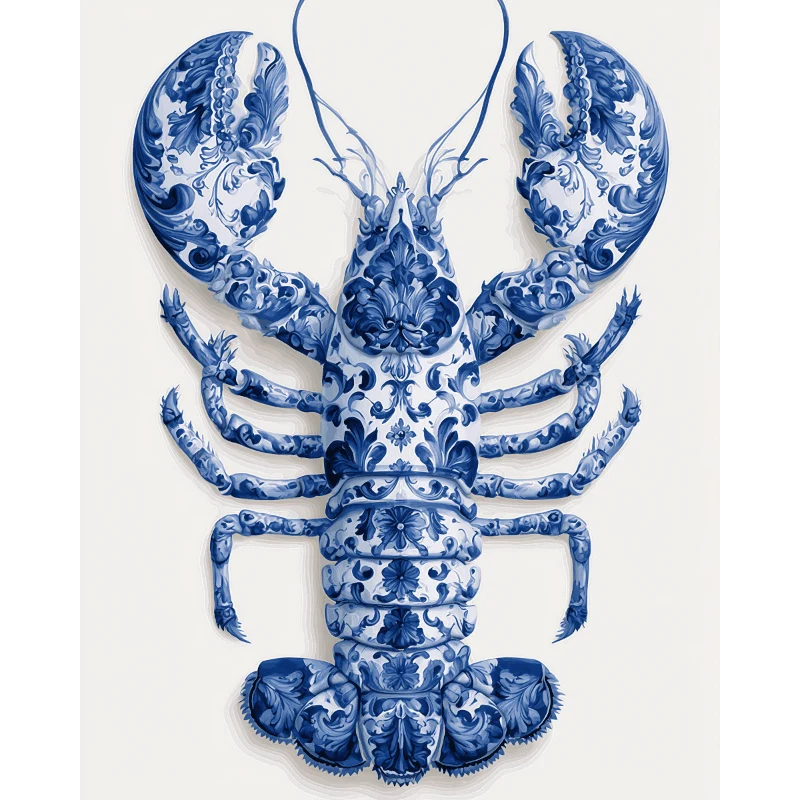 Portugiesischer Azulejo-Hummer