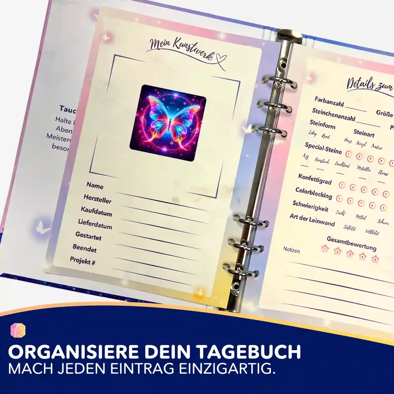 Aufkleber 5er-Set - Circle of Butterfly