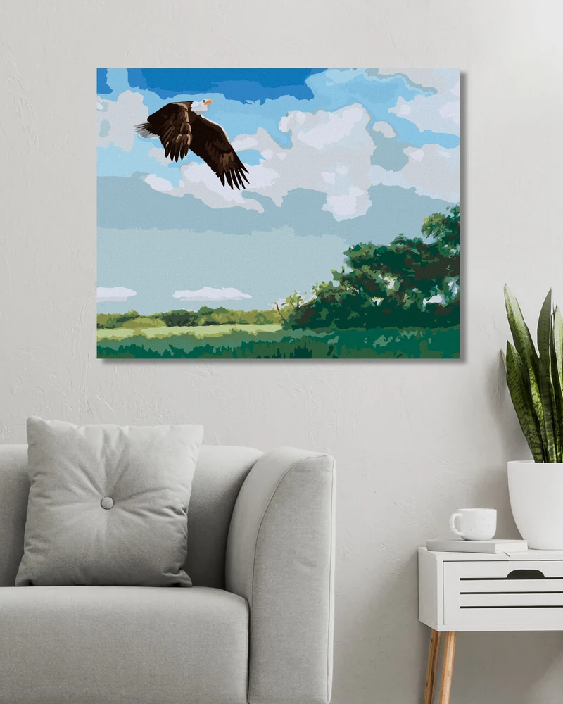 Diamond painting - FLIEGENDER ADLER (D. RUSTY RUST)