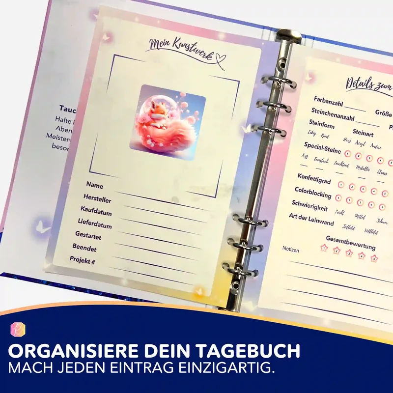 Aufkleber 5er-Set - Apricot Foxy