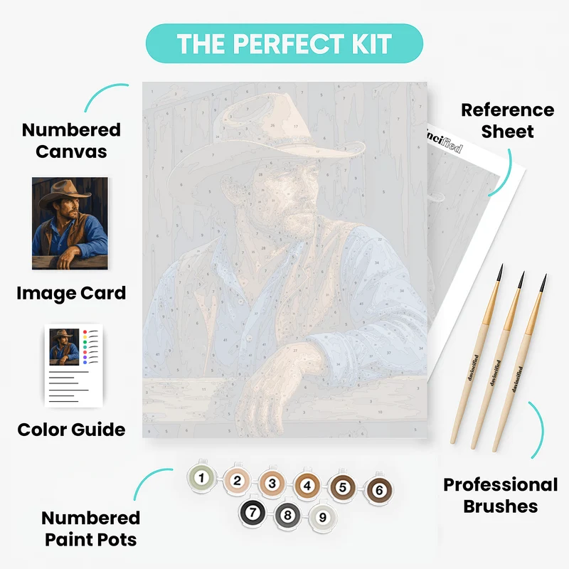 Blue Hour Cowboy - Paint by Numbers Kit