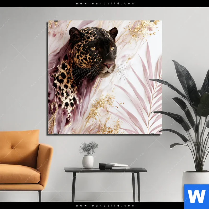 Alu-Dibond Bild | Panther Glow | Quadrat