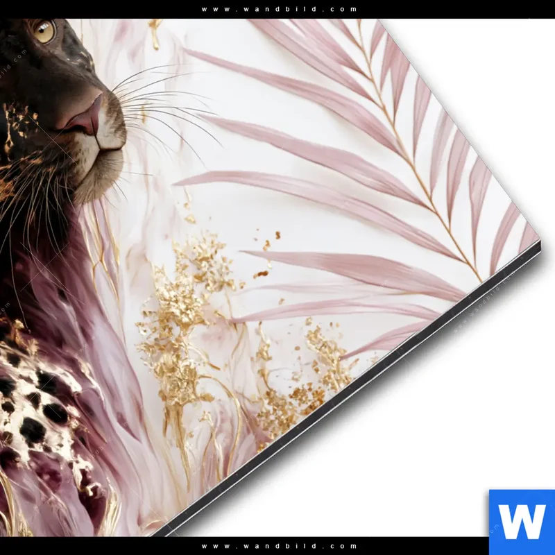 Alu-Dibond Bild | Panther Glow | Quadrat