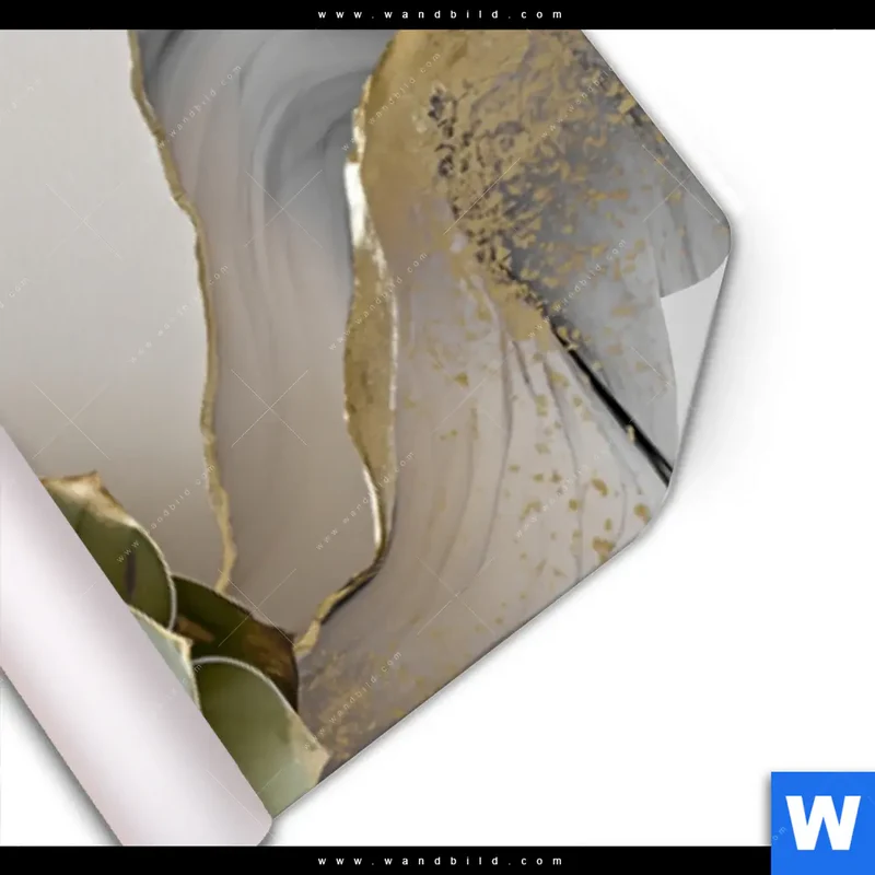 Poster | Fluid Art - Sukkulentenblüten | Panorama