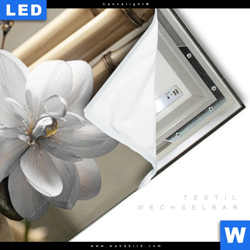Canvalight® Leuchtbild | Blüten der Stille | Hochformat