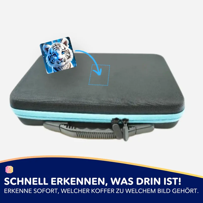 Aufkleber 5er-Set - Schneetigerbaby