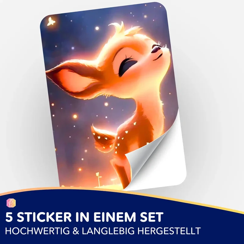Aufkleber 5er-Set - Babsi Sternenstaub