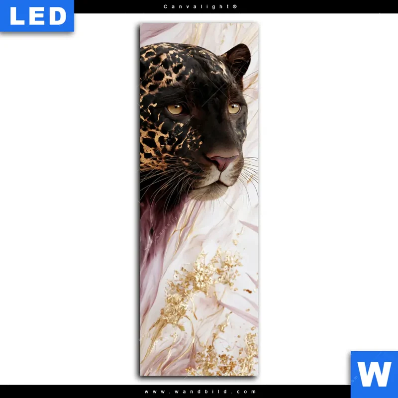 Canvalight® Leuchtbild | Panther Glow | Schmal