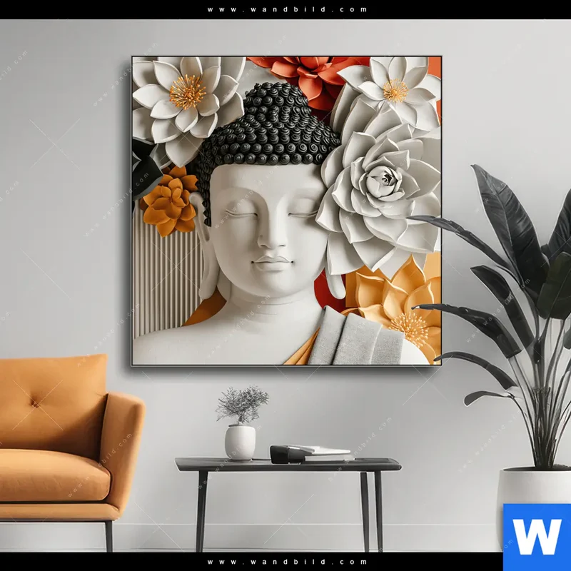 Wechselmotiv | Buddha - Zen & Lotus | Quadrat