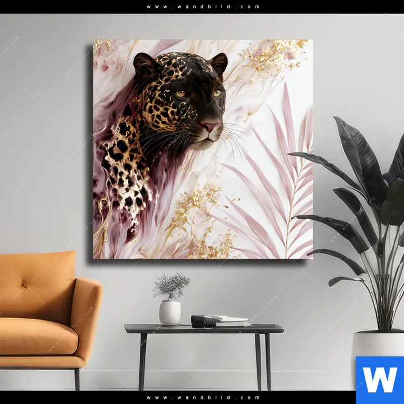 Leinwandbild | Panther Glow | Quadrat