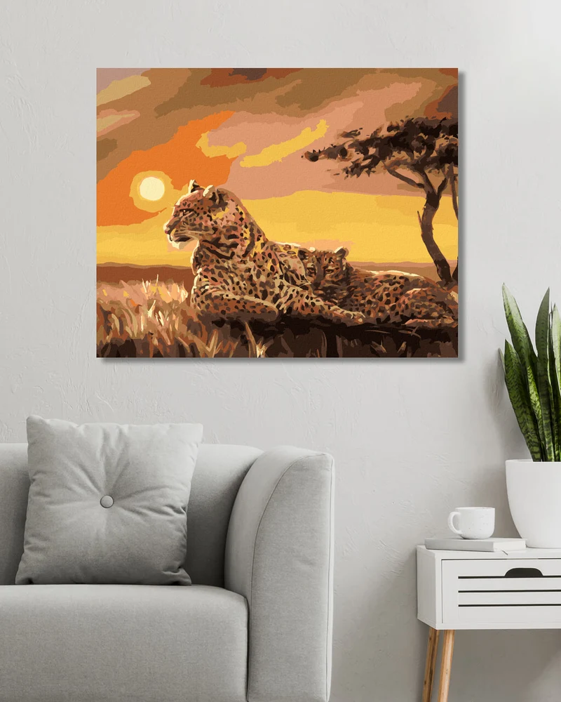 Diamond painting - LEOPARDEN (D. RUSTY RUST)