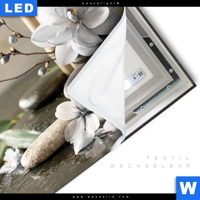 Canvalight® Leuchtbild | Blüten der Stille | Quadrat