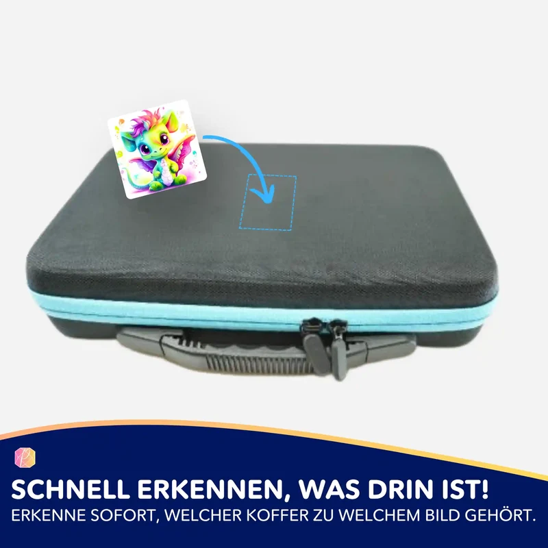 Aufkleber 5er-Set - Happy Dragon