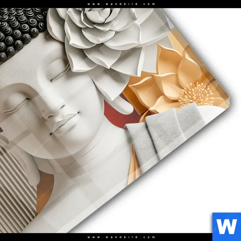 Acrylglasbild | Buddha - Zen & Lotus | Rund