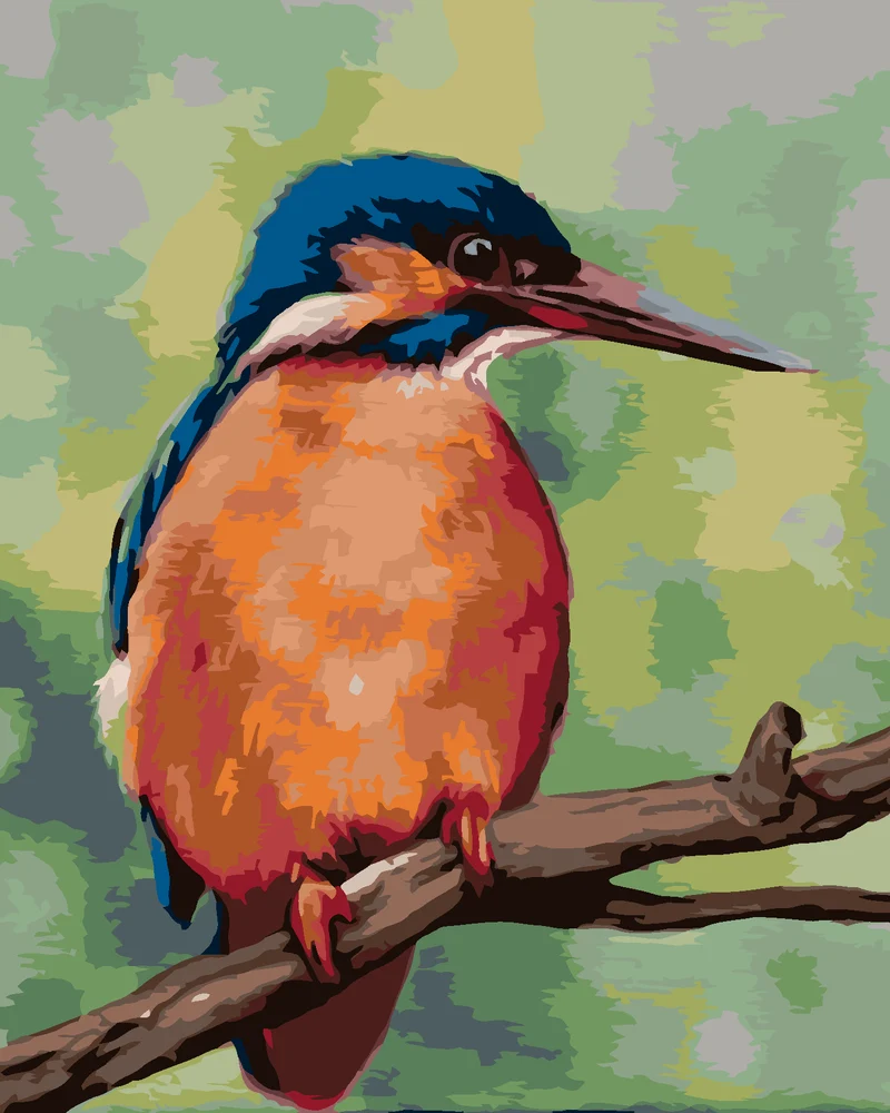 Diamond painting - EISVOGEL (MYROSLAVA VOLOSCHUK)