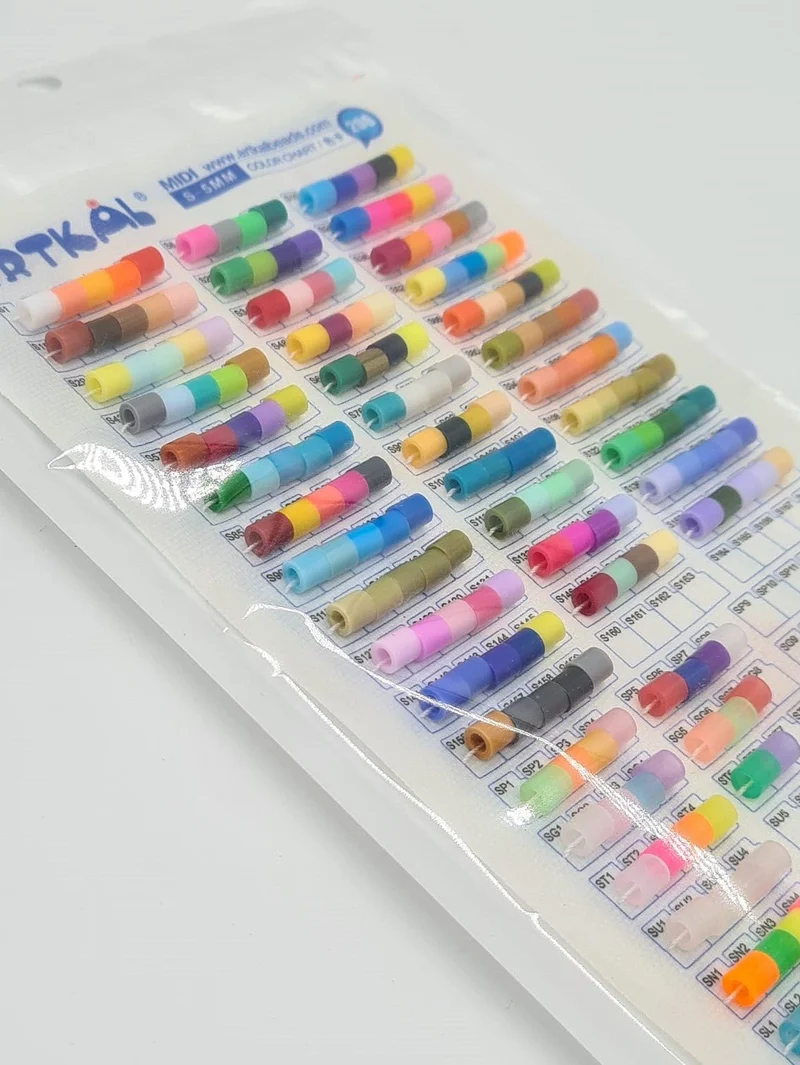 Artkal MIDI Farbkarte – Übersicht für 5,0 mm Bügelperlen
