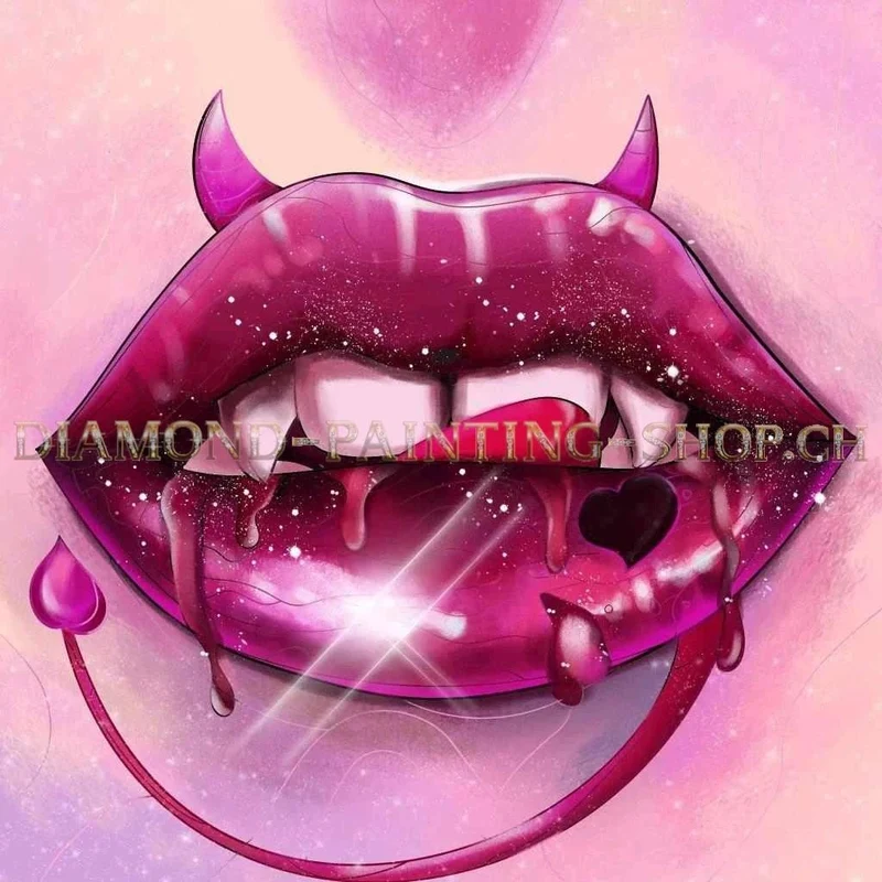 Der Vampirmund - 5D DIY Diamond Painting