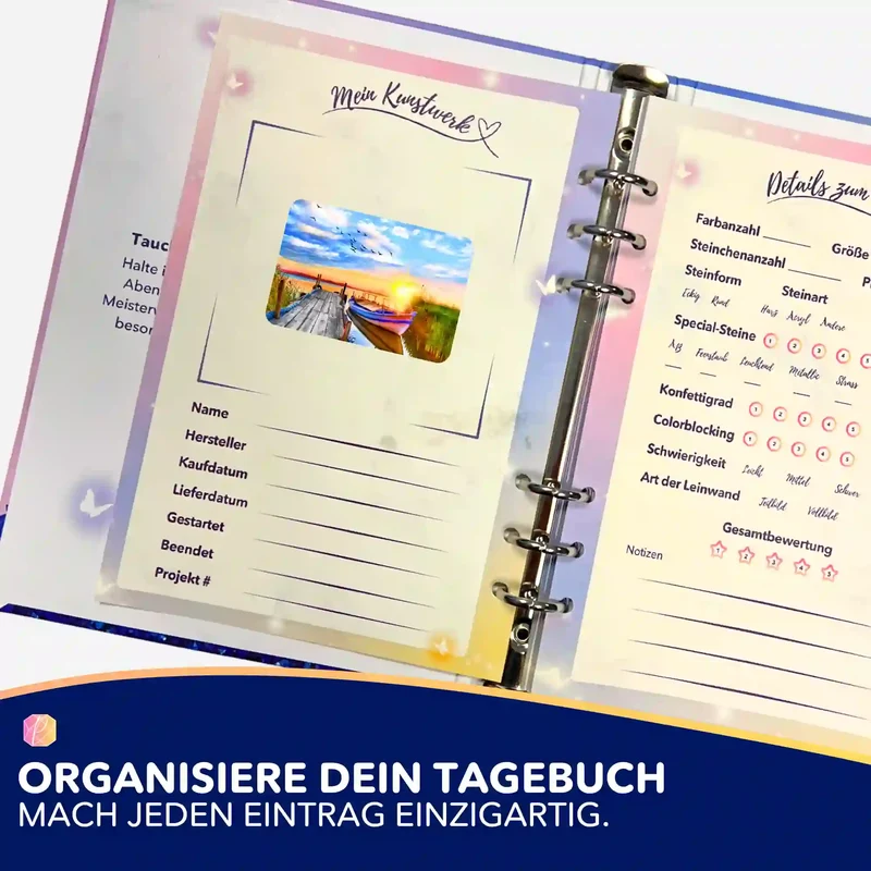 Aufkleber 5er-Set - Sonniger Abend am See
