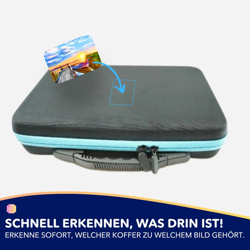 Aufkleber 5er-Set - Sonniger Abend am See