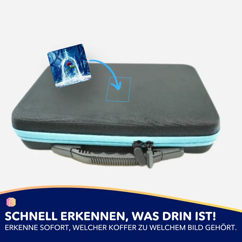 Aufkleber 5er-Set - Rose im Wunderglas
